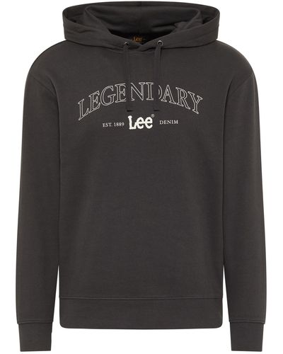 Lee Jeans Legendary Hoodie Hooded Sweatshirt - Schwarz