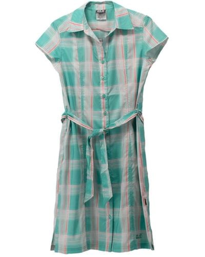 Jack Wolfskin Moana Shirt Dress Kleid Sommerkleid 5011301-7645 M - Grün
