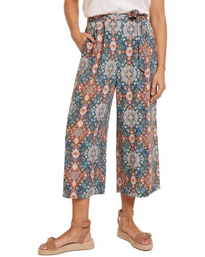 Springfield Pantalón Culotte Fluido para Mujer - Multicolor