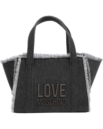 Love Moschino Damen Handtaschen denim black - Schwarz