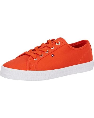 Tommy Hilfiger Essential Vulcanized Trainers - Red