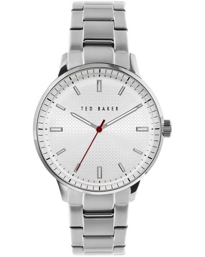 Ted Baker Cosmop Stainless Steel Bracelet Watch 42mm - Grey