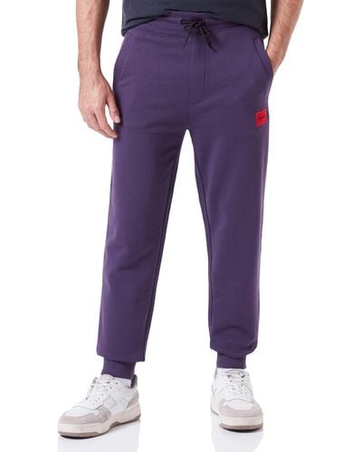 HUGO Doak212 Jersey_trousers - Purple