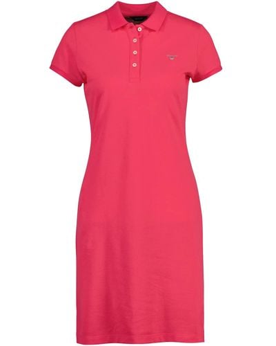 GANT Original Pique Ss Dress - Pink