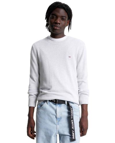 Tommy Hilfiger Tommy Jeans Essential Crew Neck Jumper Pullover - Grey