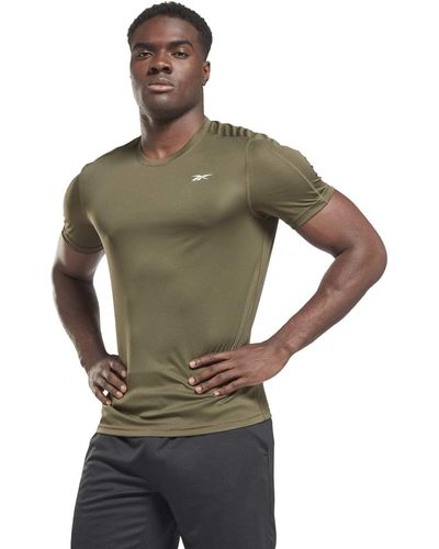 Reebok Workout Ready Short Sleeve Tech Camiseta - Verde