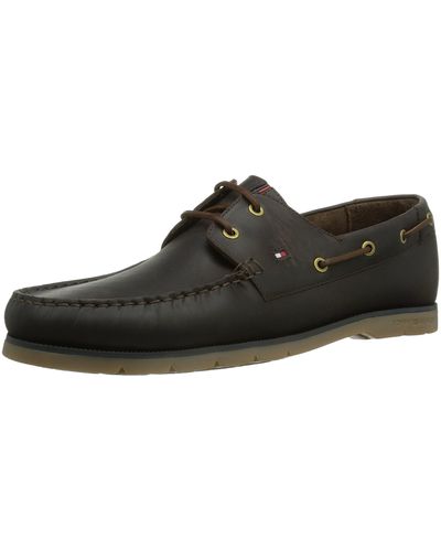 Tommy Hilfiger Cain 3a Boat Shoes - Black