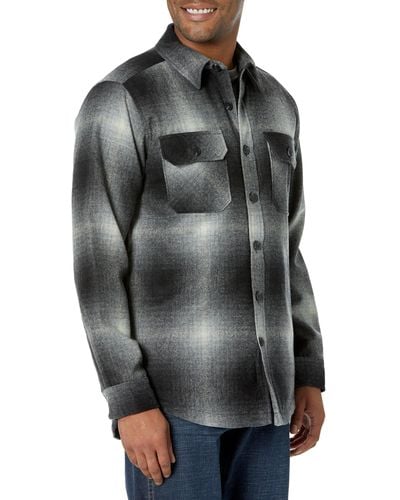 Pendleton Quilted Cpo Wool Shirt Jacket - Gray