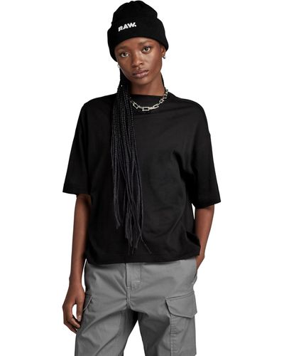 G-Star RAW Graphic Loose Top - Black