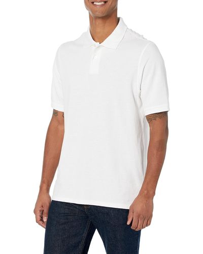 Amazon Essentials Poloshirt Voor ,kleur: Wit,xs