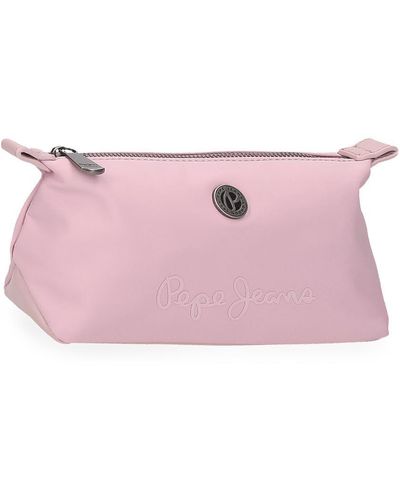 Pepe Jeans Corin Neceser Rosa 20,5x11,5x7,5 cms Poliéster y PU by Joumma Bags