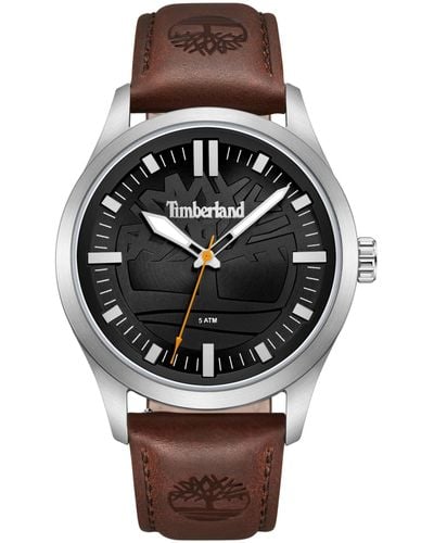 Timberland Analoog Kwarts Horloge Met Lederen Armband Tdwga0029602 - Metallic