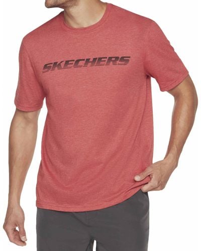 Skechers Motion Tee T-Shirt - Rosso