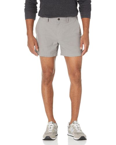 Amazon Essentials Slim-fit 5" Lightweight Comfort Stretch Oxford Short - Gray