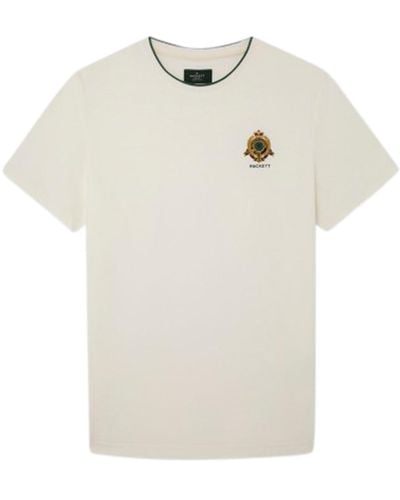 Hackett Hackett Heritage Logo Short Sleeve T-shirt L - White