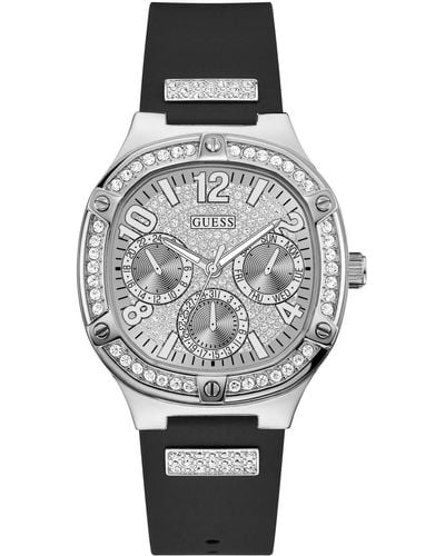Guess Analog Quartz Watch With Stainless Steel Strap Gw0619l1 - Black