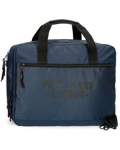 Pepe Jeans Bromley Heuptas Vierkant Blauw 31,5 X 24 X 1,5 Cm Polyester