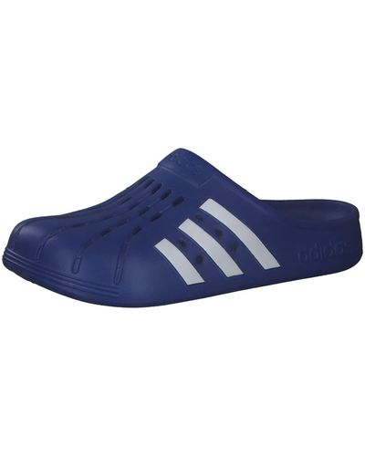 adidas Adilette Clog Slide Sandal - Blauw