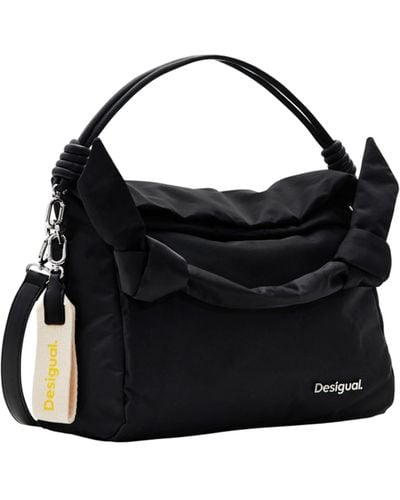 Desigual Priori Loverty 3.0 Accessories Nylon Hand Bag - Black