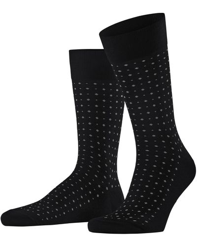 FALKE Socken Tiago M SO Fil D'Ecosse Baumwolle einfarbig 1 Paar - Schwarz