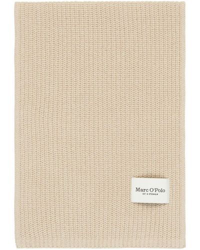 Marc O' Polo Knitted Scarf Oyster Gray - Natur