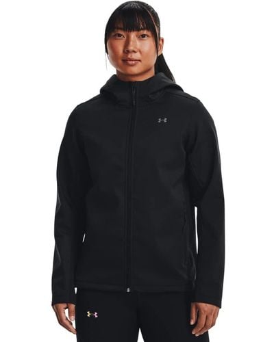 Under Armour Coldgear Infrared Shield Hooded 2.0 Soft Shell, - Black