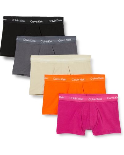 Calvin Klein Low Rise Trunk 5Pk Low Rise Trunk - Pink