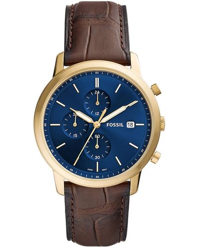 Fossil Orologio Minimalist da uomo - Blu