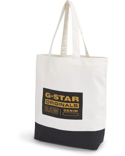 G-Star RAW Canvas Shopper Bag - White