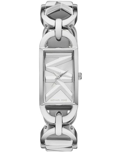 Michael Kors Reloj Análogico-Digital para Mujer de Automático con Correa en Poliéster MK7407 - Metálico
