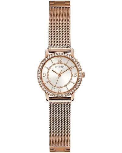 Guess Rose Gold Tone Strap White Dial Rose Gold Tone - Multicolor
