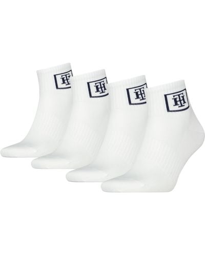 Tommy Hilfiger S Quarter Socks - White