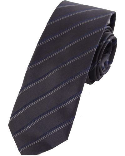 Calvin Klein Cravate en soie pour homme Anthracite - Noir