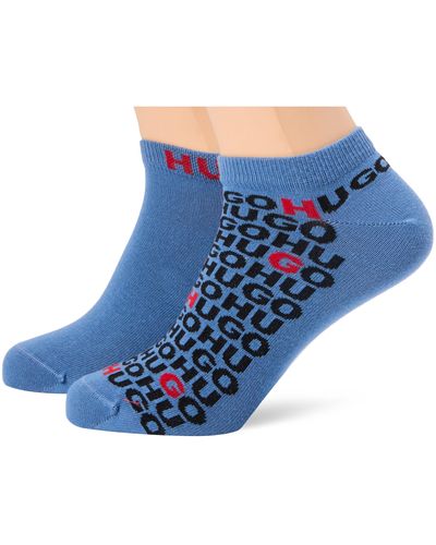 HUGO 2p As Stacked Cc Ankle Socks - Blue