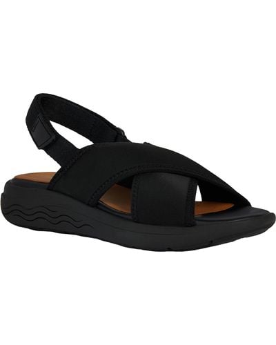 Geox D Spherica Ec5 D Sports Sandal - Black