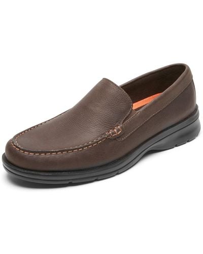 Rockport Palmer Venetian Loafer Shoes - Brown