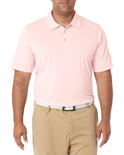 Amazon Essentials Schnell trocknendes Golf-Polohemd mit normaler Passform - Pink