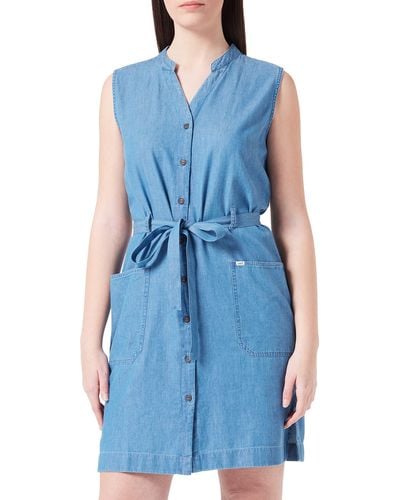 Lee Jeans Summer Dress Abito Casual - Blu