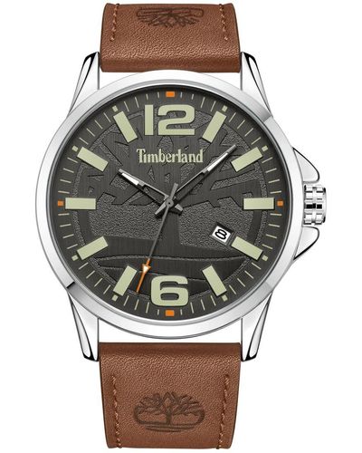 Timberland Bernardston -Armbanduhr mit drei Zeigern - Braun