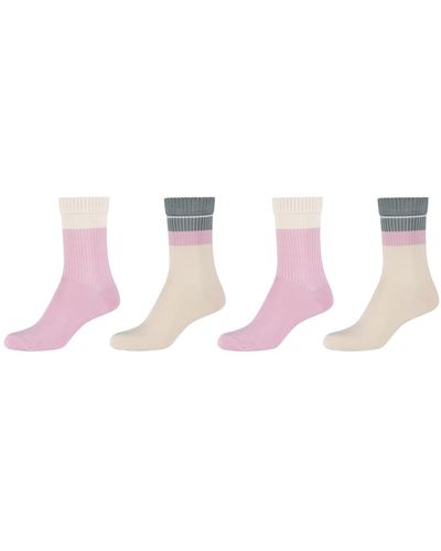 S.oliver Socken 4er Pack 39/42 birch - Pink