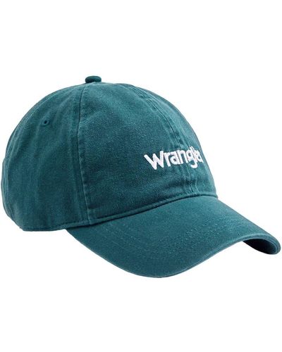 Wrangler Washed Logo Cap - Blau