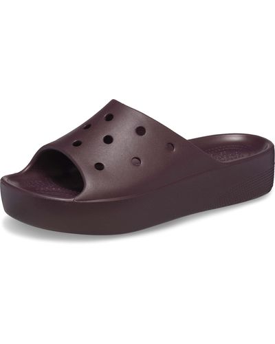 Crocs™ Classic Slide | Platform Sandals - Zwart