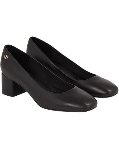 Tommy Hilfiger Court Shoes Essential Midheel Blocky Shoes - Black