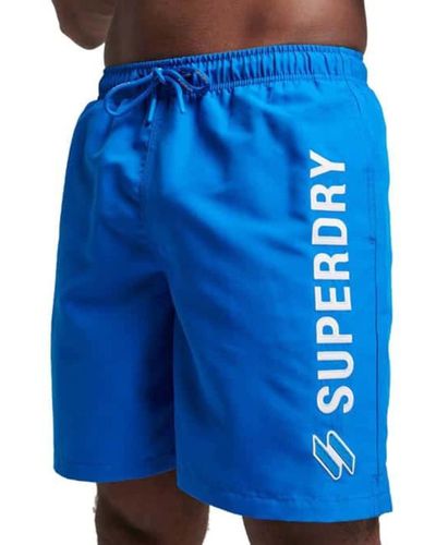 Superdry Code APPLQUE 19INCH Swim Short - Bleu