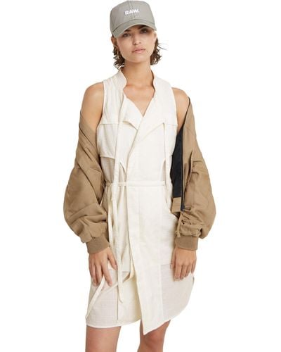 G-Star RAW Track Playsuit Ss Wmn Jumpsuit - Natural