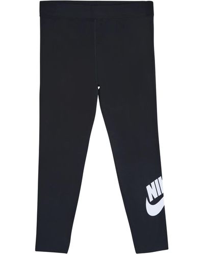 Nike Sportswear Essential legging Met Hoge Taille En Logo - Zwart