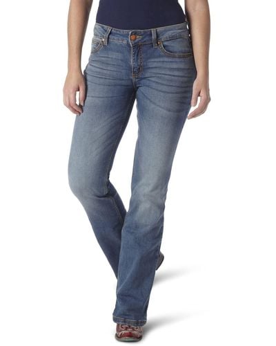 Wrangler Jeans in stile rétro a vita media - Blu