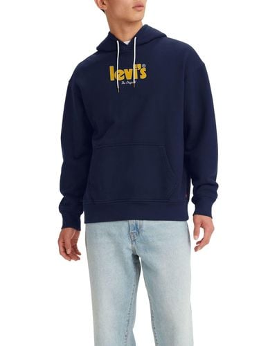 Levi's Relaxed Graphic Hoodie - Blau