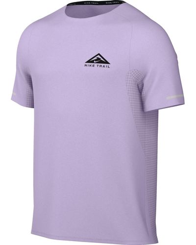 Nike Herren Dri-fit Solar Chase Short-Sleeve Top Haut - Violet