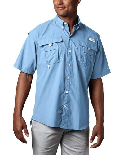Columbia Herren PFG Bahama Ii Short Sleeve athletisch, Shirts - Blau